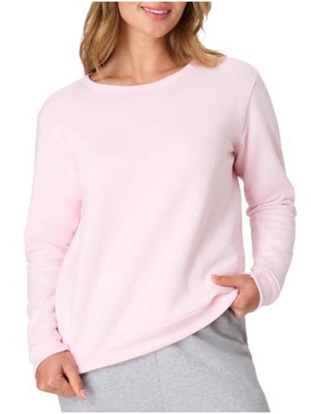 EcoSmart Cotton Fleece Crewneck Pullover Sweatshirt Long Sleeve Workout